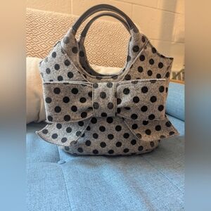 Kate Spade Wool Polkadot Handbag